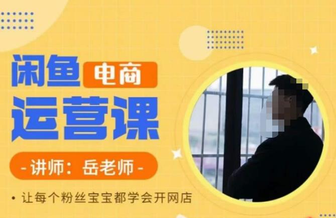 岳老师·闲鱼电商运营课，让每个粉丝宝宝都学会开网店-520资源库