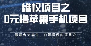 维权项目之0元撸苹果手机项目，最适合大学生、白嫖党做的项目之一【揭秘】-520资源库