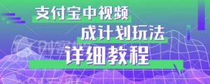 避坑玩法：支付宝中视频分成计划玩法实操详解【揭秘】-520资源库
