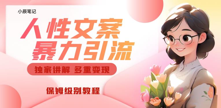 独家人性文案玩法，暴力引流多重变现，保姆级教程【揭秘】-520资源库