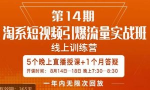 南掌柜·淘系短视频引爆流量实战班，​短视频是一个没有天花板的流量入口-520资源库