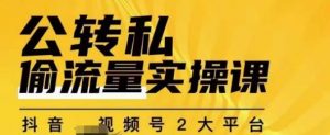 群响公转私偷流量实操课，致力于拥有更多自持，持续，稳定，精准的私域流量！-520资源库