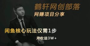 闲鱼核心玩法不卖货也能1年变现20W，玩法简单-520资源库