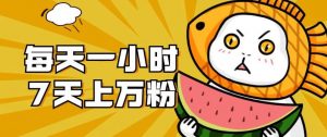 暴力涨粉项目：每天一小时，七天上万粉【揭秘】-520资源库