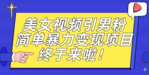 价值3980的男粉暴力引流变现项目，一部手机简单操作，新手小白轻松上手，每日收益500+【揭秘】-520资源库