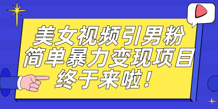 价值3980的男粉暴力引流变现项目，一部手机简单操作，新手小白轻松上手，每日收益500+【揭秘】-520资源库