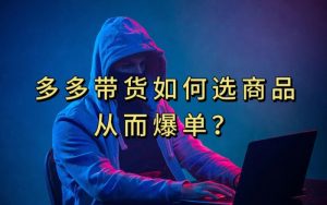 多多视频带货选什么商品链接才能爆单，10分钟教会你，爆单不是浮云【揭秘】-520资源库