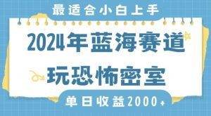 2024年蓝海赛道玩恐怖密室日入2000+,无需露脸,不要担心不会玩游戏,小白直接上手,保姆式教学【揭秘】-520资源库