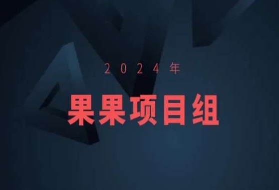 2024年果果项目组项目合集-果果最新项目-520资源库