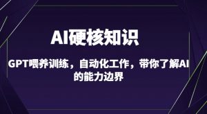AI硬核知识-GPT喂养训练，自动化工作，带你了解AI的能力边界（10节课）-520资源库