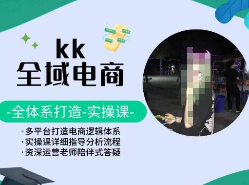 KK全域电商，全体系打造实操课，多平台打造电商逻辑体系-520资源库