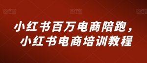 小红书百万电商陪跑，小红书电商培训教程-520资源库