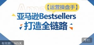 运营操盘手！亚马逊Bestsellers打造全链路，选品、Listing、广告投放全链路进阶优化-520资源库