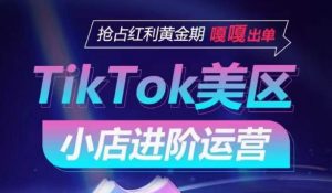 TikTok Shop美区小店进阶运营，抢占红利黄金期 嘎嘎出单-520资源库