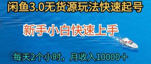 2024最新闲鱼无货源玩法，从0开始小白快手上手，每天2小时月收入过万【揭秘】-520资源库