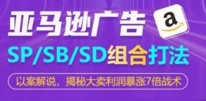 亚马逊SP/SB/SD广告组合打法,揭秘大卖利润暴涨7倍战术-520资源库