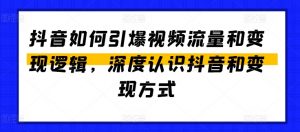 抖音如何引爆视频流量和变现逻辑，深度认识抖音和变现方式-520资源库