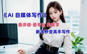 AI自媒体文章创作全网最详细教程，新手秒变写作高手，多方位发展-520资源库