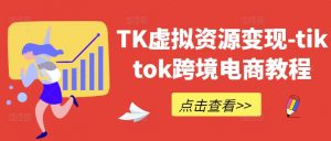 TK虚拟资源变现-tiktok跨境电商教程-520资源库