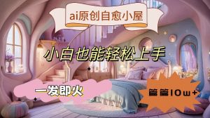 ai原创治愈小屋,小白也能轻松上手,一发即火,篇篇10w+【揭秘】-520资源库
