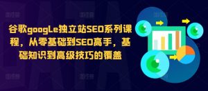 谷歌google独立站SEO系列课程，从零基础到SEO高手，基础知识到高级技巧的覆盖-520资源库