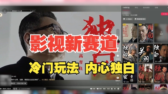 最新影视解说玩法，人物独白，30天涨粉24万+，全流程拆解【揭秘】-520资源库
