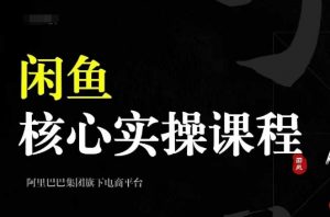 2024闲鱼核心实操课程，从养号、选品、发布、销售，教你做一个出单的闲鱼号-520资源库