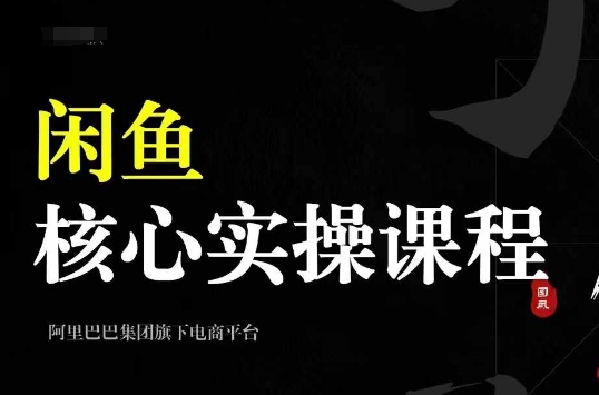 2024闲鱼核心实操课程，从养号、选品、发布、销售，教你做一个出单的闲鱼号-520资源库