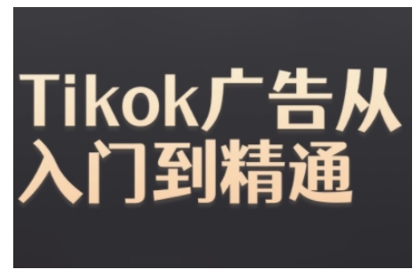 Tiktok Ads实操教程，Tiktok广告从入门到精通-520资源库