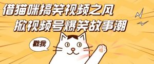 借猫咪搞笑视频之风，掀视频号爆笑故事潮，轻松日入四位数，无门槛快速入门!-520资源库