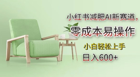 小红书减肥AI新赛道，零成本易操作，日入多张，小白轻松上手【揭秘】-520资源库