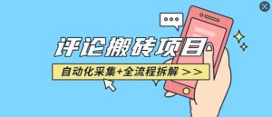 悟空采集评论搬砖_评论搬砖+自动采集【完整攻略】-520资源库