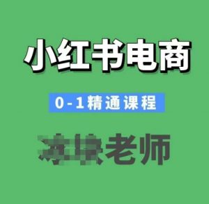 小红书电商0-1精通课程，小红书开店必学课程-520资源库