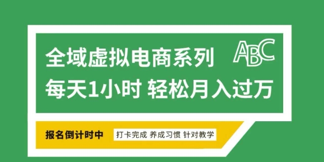 全域虚拟电商变现系列，通过平台出售虚拟电商产品从而获利-520资源库