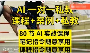 AI指令实战课，课程+案例，80节AI实战课程，笔记指令随意享用，课程指令随意享用-520资源库
