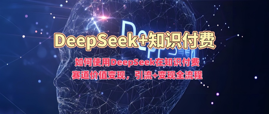 如何使用DeepSeek在知识付费赛道价值变现，引流+变现全流程-520资源库