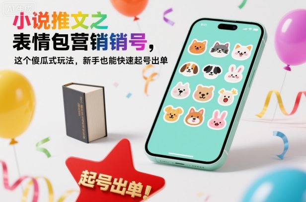 小说推文之表情包营销号，这个傻瓜式玩法，新手也能快速起号出单-520资源库