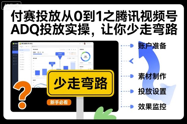 付赛投放从0到1之腾讯视频号ADQ投放实操，让你少走弯路-520资源库