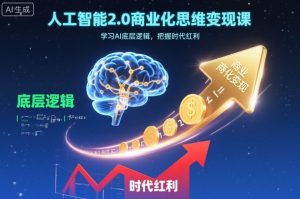 人工智能2.0商业化思维变现课,学习AI底层逻辑,把握时代红利-520资源库