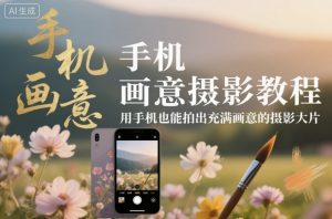 手机画意摄影教程，用手机也能拍出充满画意的摄影大片-520资源库