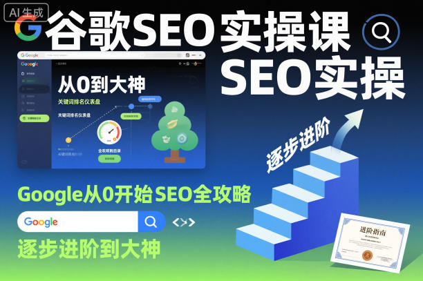 谷歌SEO实操课，Google从0开始SEO全攻略，逐步进阶到大神-520资源库