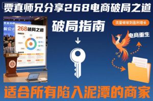 贾真师兄分享268电商破局之道-适合所有陷入泥潭的商家-520资源库