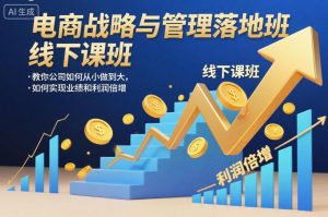 电商战略与管理落地班线下课，教你公司如何从小做到大，如何实现业绩和利润倍增【录音】-520资源库