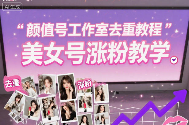 颜值号工作室去重教程，美女号涨粉教学-520资源库