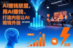 AI賺钱联盟，用AI賺钱、打造内容让AI成为你的賺钱外挂-520资源库