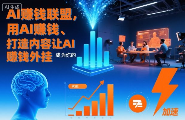 AI賺钱联盟，用AI賺钱、打造内容让AI成为你的賺钱外挂-520资源库