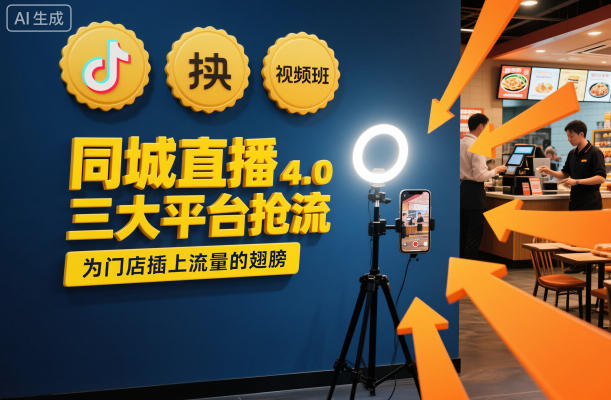 同城直播实操班4.0，三大平台抢流，为门店插上流量的翅膀-520资源库