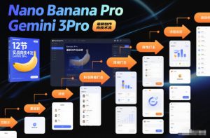 Nano Banana Pro Gemini 3Pro，最新创作实战课，12节实战向技术流，职场降维打击-520资源库