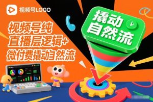 视频号纯直播底层逻辑+微付费撬动自然流-520资源库