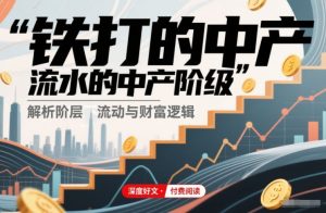 付费文章：铁打的中产，流水的中产阶级-520资源库